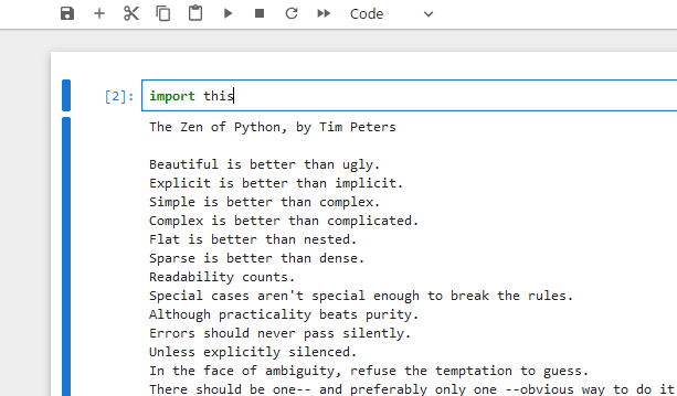 Jupyter Notebookの様子